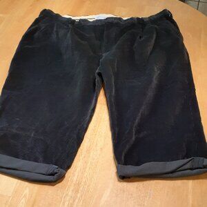 Liz Claiborne Women Dark Gray Corduroy 18 Cropped Pants New